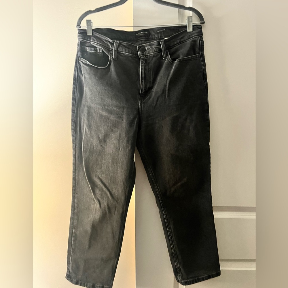 Banana Republic dark gray straight denim